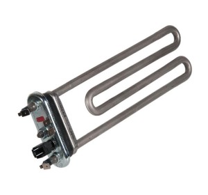 ТЭН Bosch, Siemens, Whirlpool 2050W прямой с отверстием L=245, R12, M175, с термодатчиком.